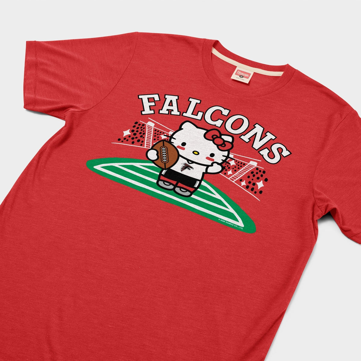 Hello Kitty x Atlanta Falcons Football Tee (Adult- Unisex) Apparel HOMAGE
