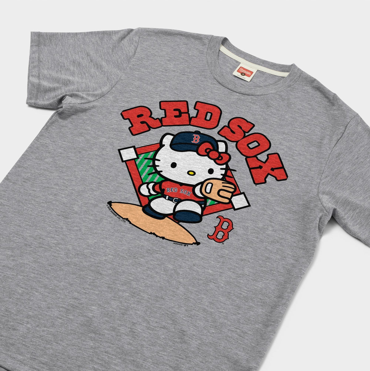 Hello Kitty x Boston Red Sox Throw Tee (Adult - Unisex) Apparel HOMAGE