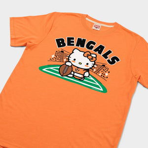 Hello Kitty x Cincinnati Bengals Holder Tee (Adult- Unisex) Apparel HOMAGE
