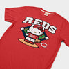 Hello Kitty x Cincinnati Reds Toss Tee (Adult- Unisex) Apparel HOMAGE