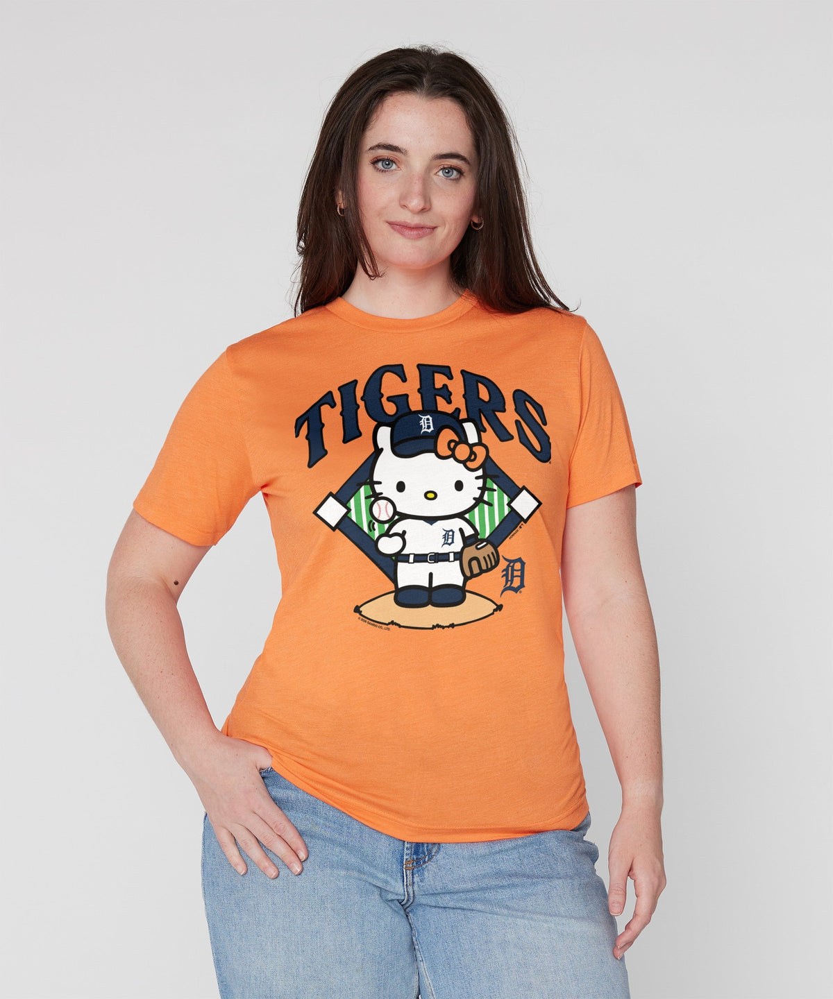 Hello Kitty x Detroit Tigers Toss Tee (Adult- Unisex) Apparel HOMAGE