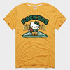 Hello Kitty x Green Bay Packers Football Tee (Adult- Unisex) Apparel HOMAGE Gold XS