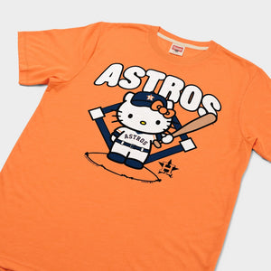 Hello Kitty x Houston Astros Batter Tee (Adult- Unisex) Apparel HOMAGE
