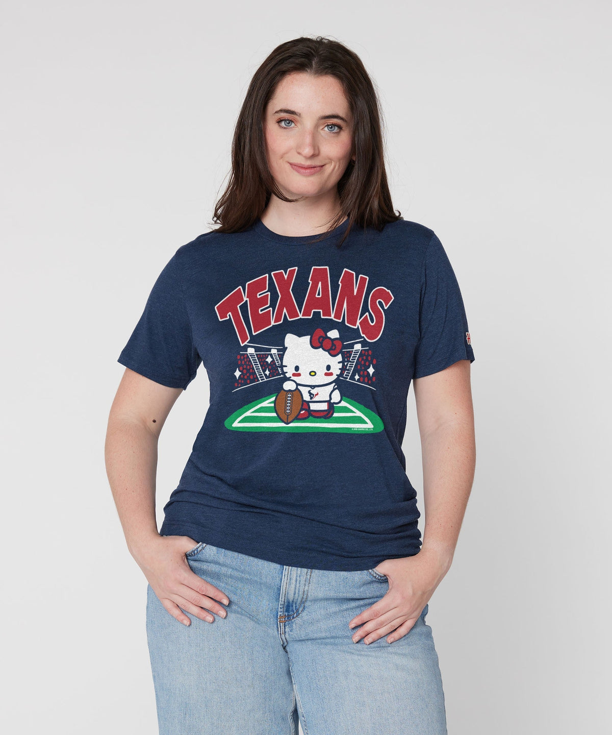 Hello Kitty x Houston Texans Holder Tee (Adult- Unisex) Apparel HOMAGE