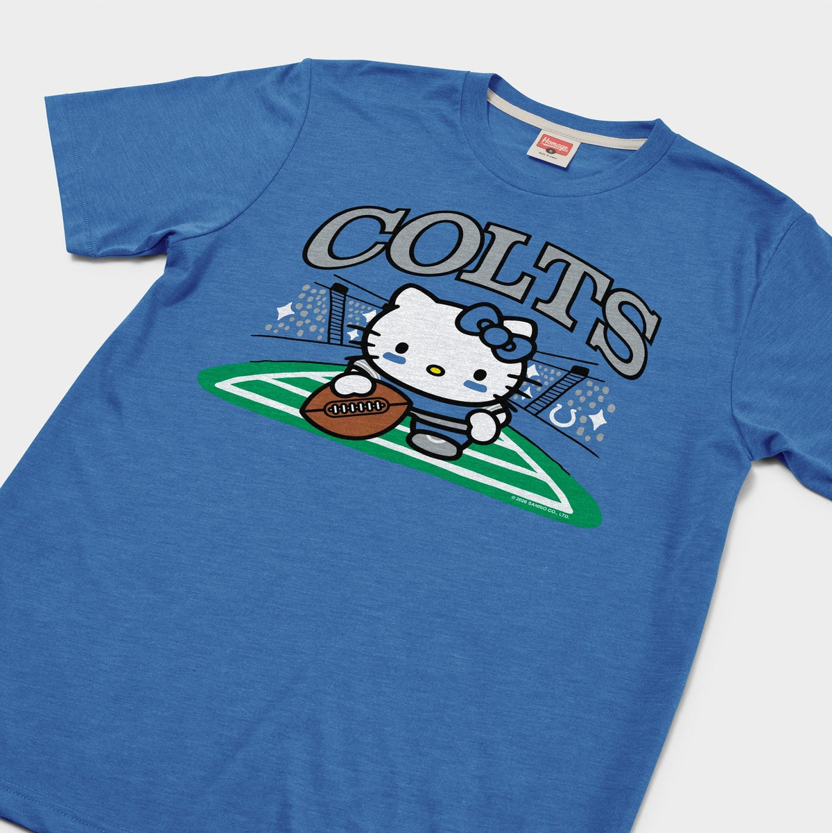 Hello Kitty x Indianapolis Colts Snap Tee (Adult- Unisex) Apparel HOMAGE