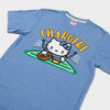 Hello Kitty x Los Angeles Chargers Snap Tee (Adult- Unisex) Apparel HOMAGE