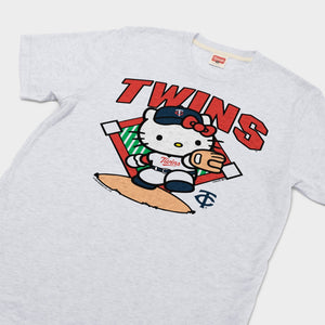 Hello Kitty x Minnesota Twins Throw Tee (Adult- Unisex) Apparel HOMAGE