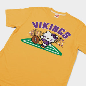 Hello Kitty x Minnesota Vikings Kickoff Tee (Adult- Unisex) Apparel HOMAGE