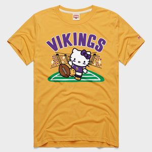 Hello Kitty x Minnesota Vikings Kickoff Tee (Adult- Unisex) Apparel HOMAGE Gold XS
