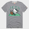 Hello Kitty x New York Jets Kickoff Tee (Adult- Unisex) Apparel HOMAGE Grey XS