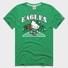Hello Kitty x Philadelphia Eagles Retro Touchdown Tee (Adult- Unisex) Apparel HOMAGE Green XS
