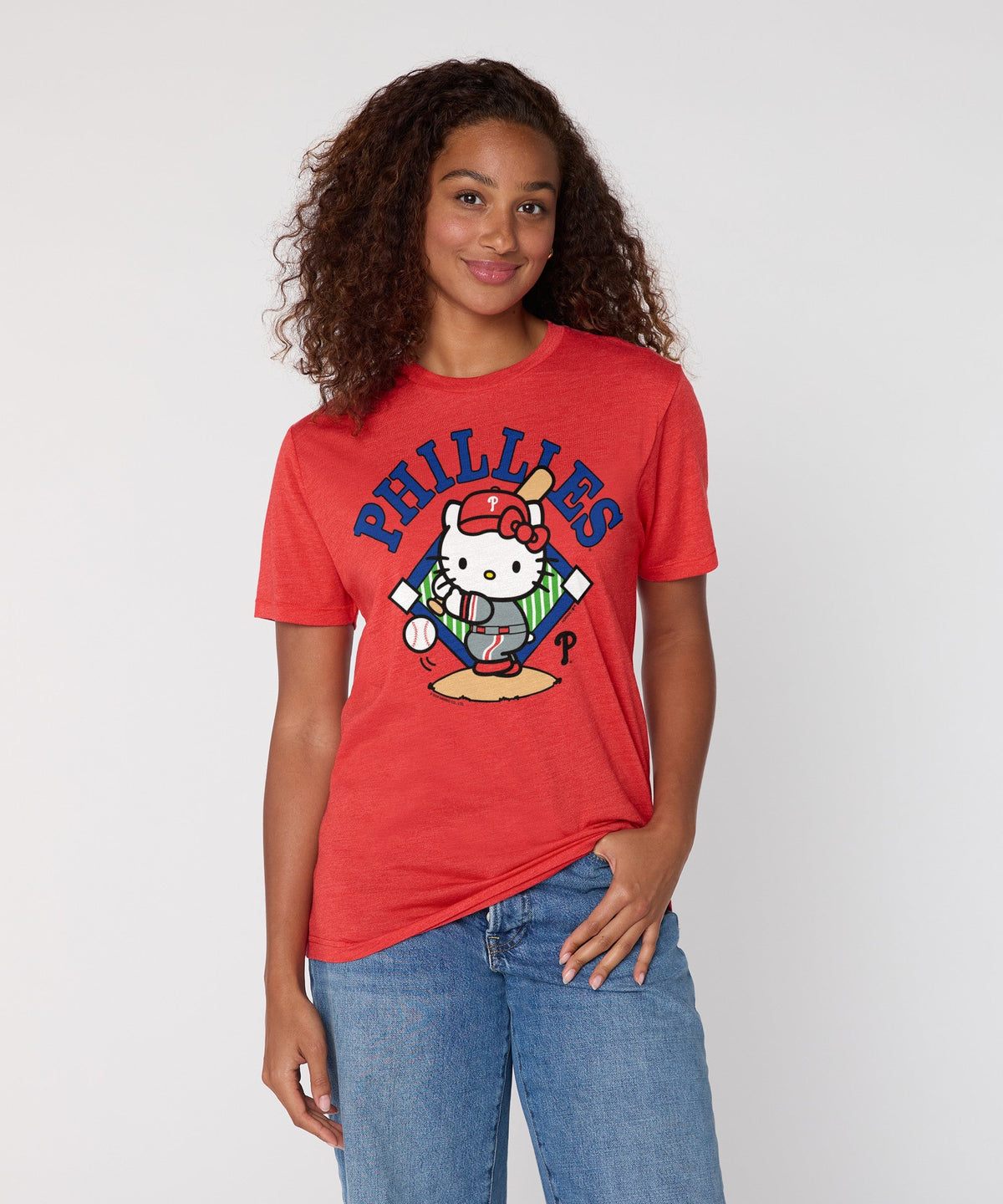 Hello Kitty x Philadelphia Phillies Swing Tee (Adult - Unisex) Apparel HOMAGE