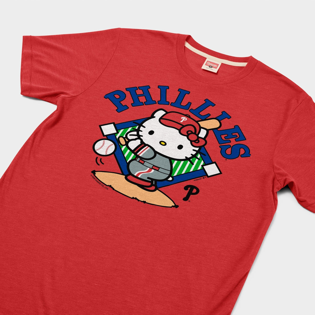 Hello Kitty x Philadelphia Phillies Swing Tee (Adult - Unisex) Apparel HOMAGE