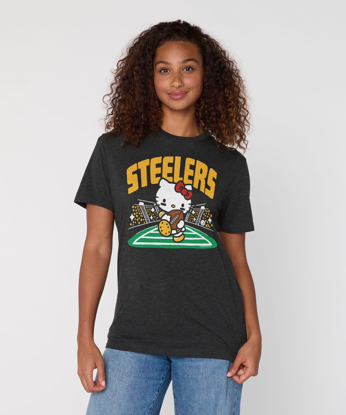Hello Kitty x Pittsburgh Steelers Rush Tee (Adult- Unisex) Apparel HOMAGE