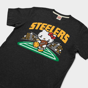 Hello Kitty x Pittsburgh Steelers Rush Tee (Adult- Unisex) Apparel HOMAGE
