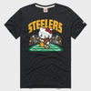 Hello Kitty x Pittsburgh Steelers Rush Tee (Adult- Unisex) Apparel HOMAGE Charcoal XS