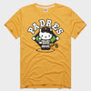Hello Kitty x San Diego Padres Toss Tee (Adult - Unisex) Apparel HOMAGE Gold XS