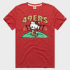 Hello Kitty x San Francisco 49ers Rush Tee (Adult- Unisex) Apparel HOMAGE Red XS
