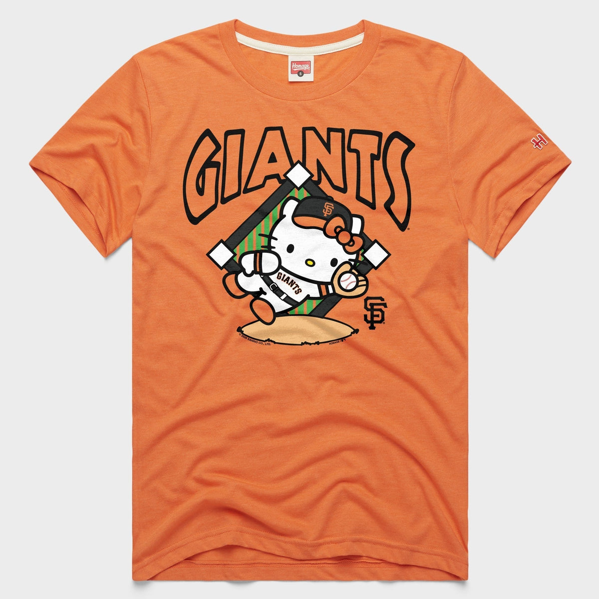 Hello Kitty x San Francisco Giants Catch Tee (Adult - Unisex) Apparel HOMAGE Orange XS