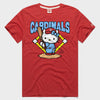 Hello Kitty x St. Louis Cardinals Batter Up Tee (Adult- Unisex) Apparel HOMAGE Red XS