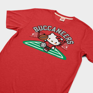 Hello Kitty x Tampa Bay Buccaneers Touchdown Tee (Adult- Unisex) Apparel HOMAGE