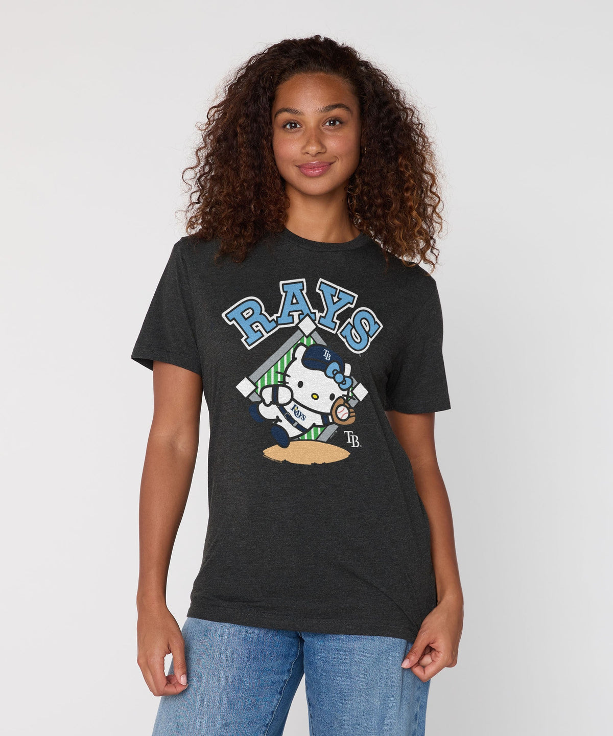 Hello Kitty x Tampa Bay Rays Catch Tee (Adult- Unisex) Apparel HOMAGE