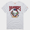 Hello Kitty x Texas Rangers Swing Tee (Adult- Unisex) Apparel HOMAGE Ash XS