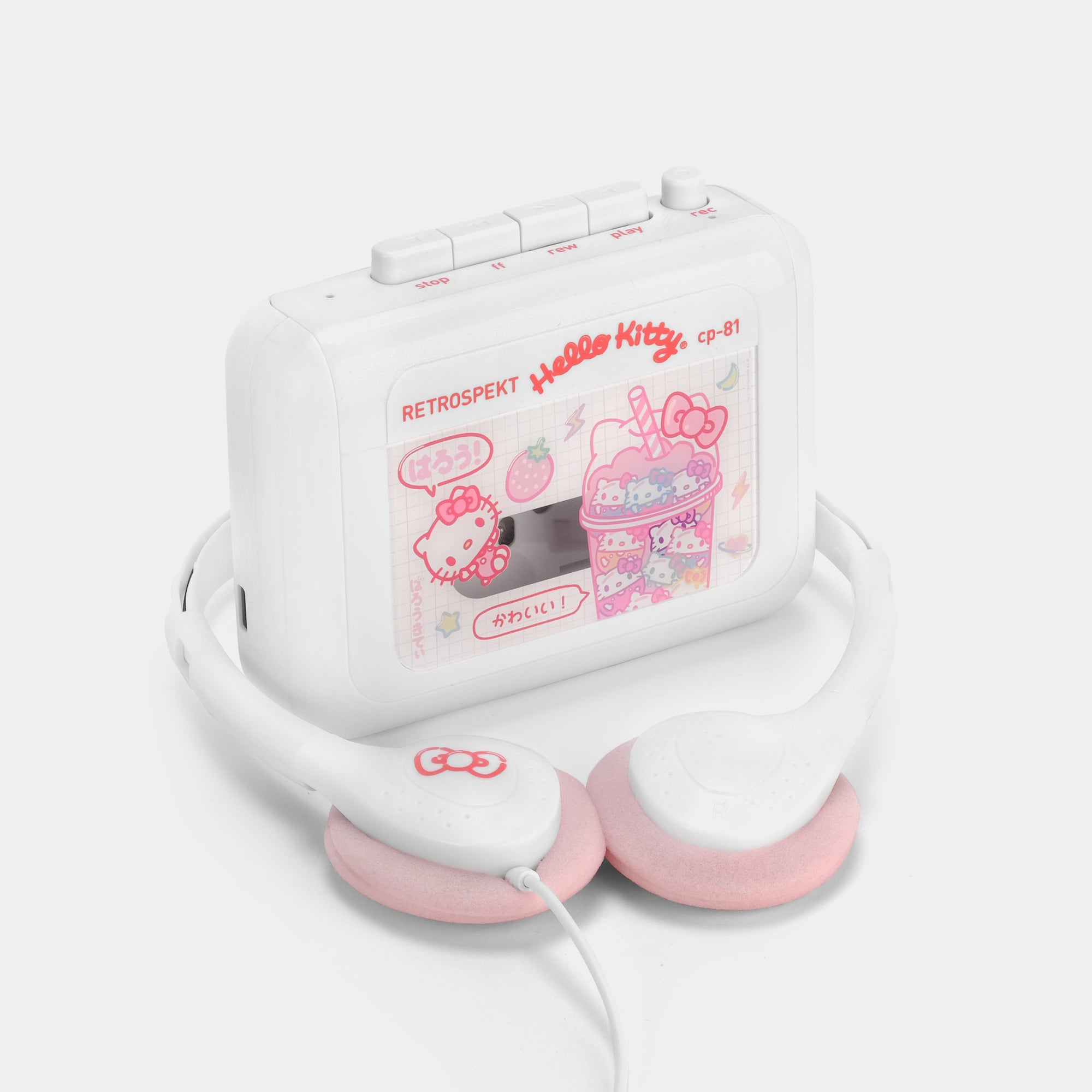 Hello Kitty Strawberry Milk CP-81 Portable Cassette Player Electronic RETROSPEKT   