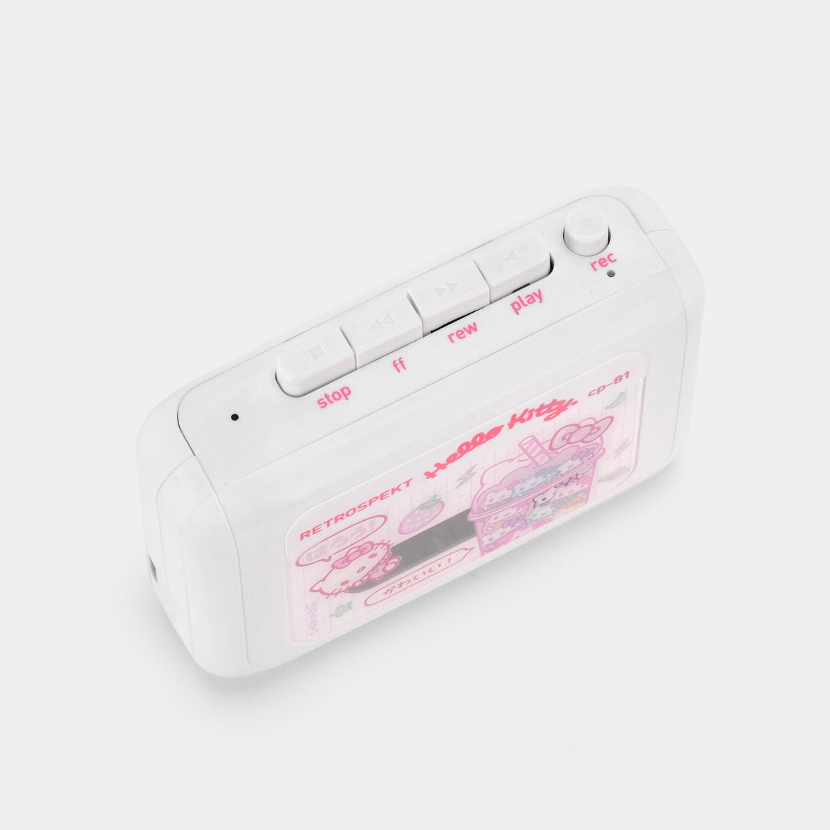Hello Kitty Strawberry Milk CP-81 Portable Cassette Player Electronic RETROSPEKT   