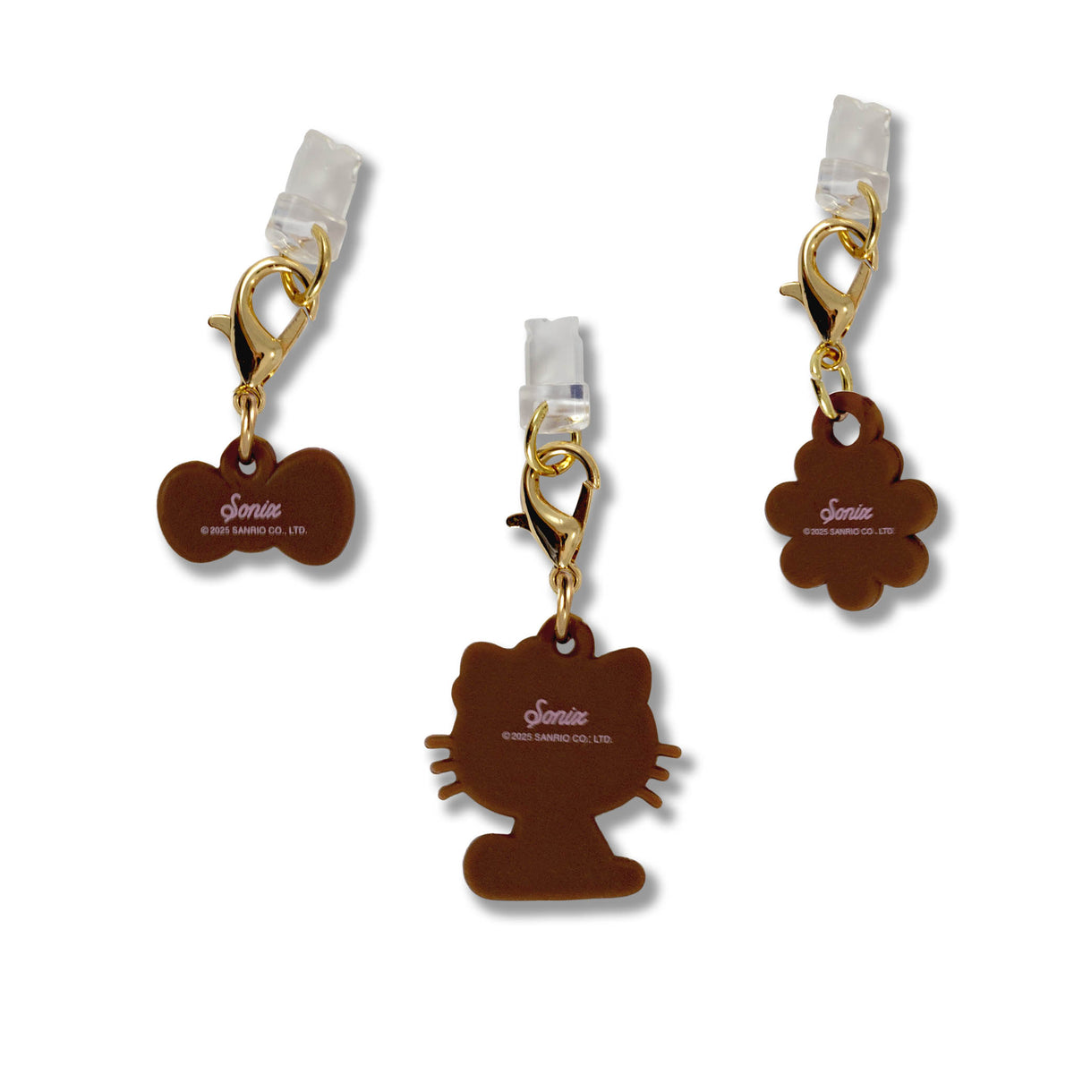 Hello Kitty x Sonix Pink Bows Charging Port 3-Pc Charms Set Accessory BySonix Inc.