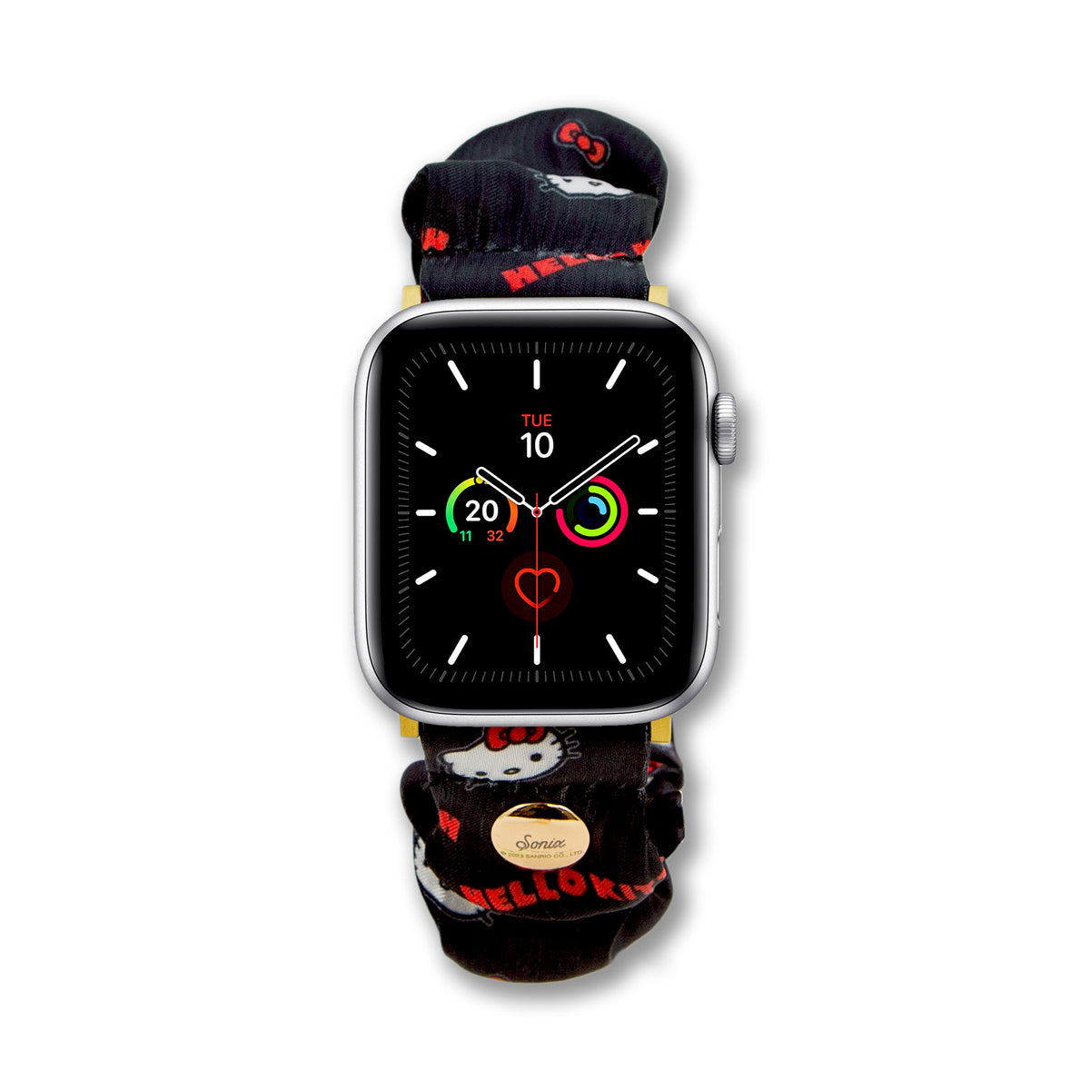 Classic Hello Kitty x Sonix Scrunchie Apple Watch Band (Black) Accessory BySonix Inc.   