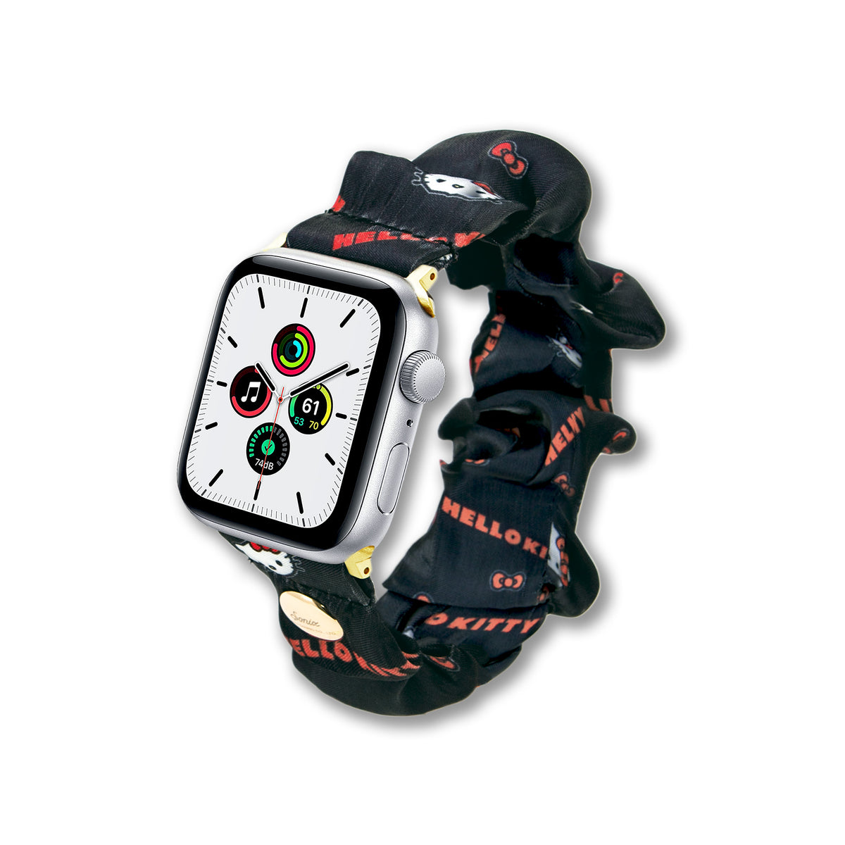 Classic Hello Kitty x Sonix Scrunchie Apple Watch Band (Black) Accessory BySonix Inc.   