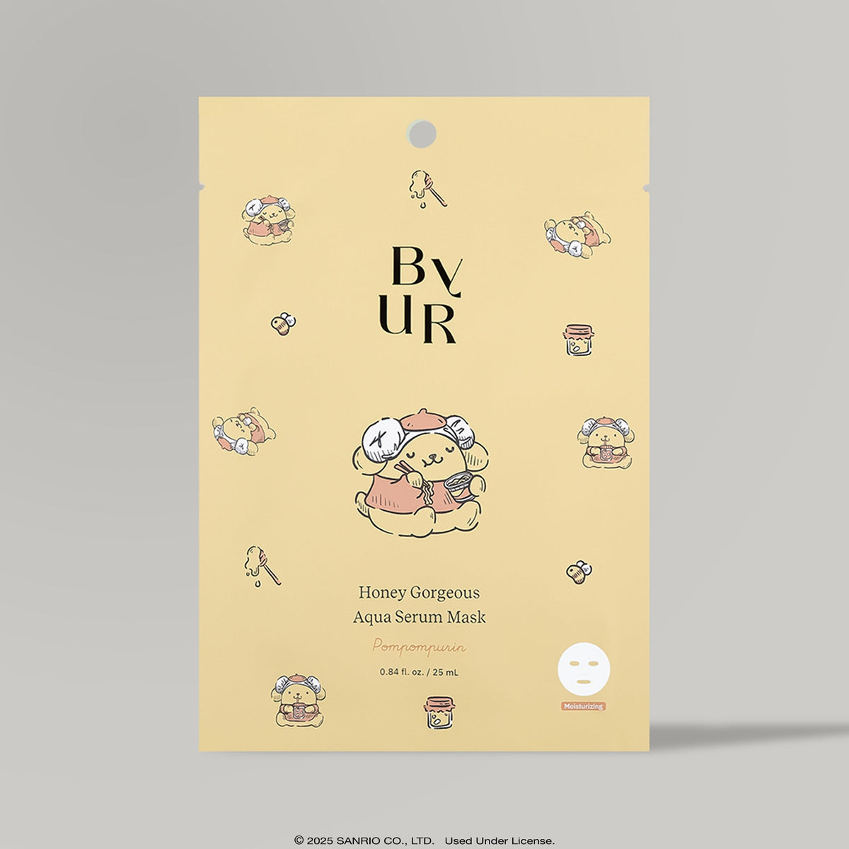 Pompompurin x ByUR Honey Gorgeous Daily Aqua Serum Mask (4pc) (POPUP) Beauty ByUR US