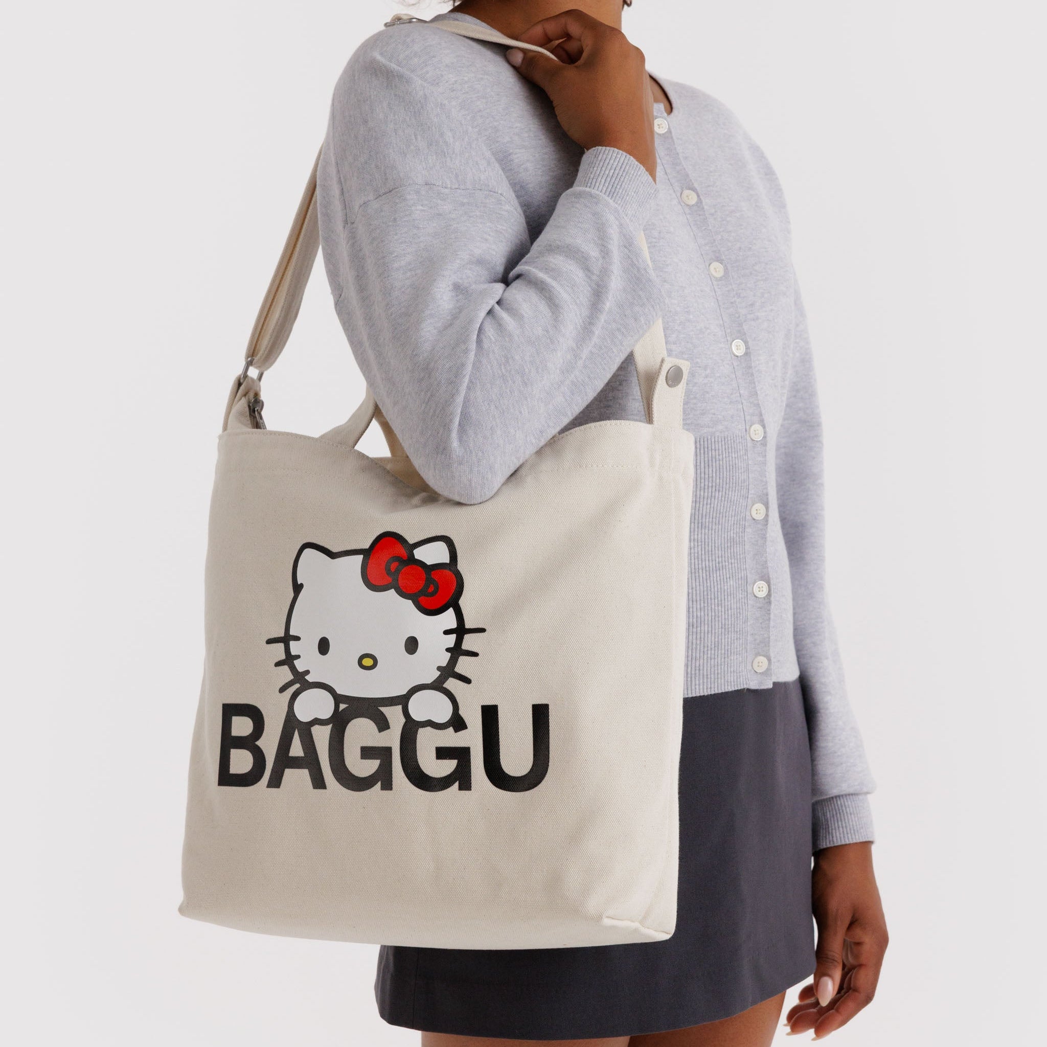 Hello Kitty Bagger Hello Kitty x Baggu Horizontal Zip Duck Bag (Big Face)