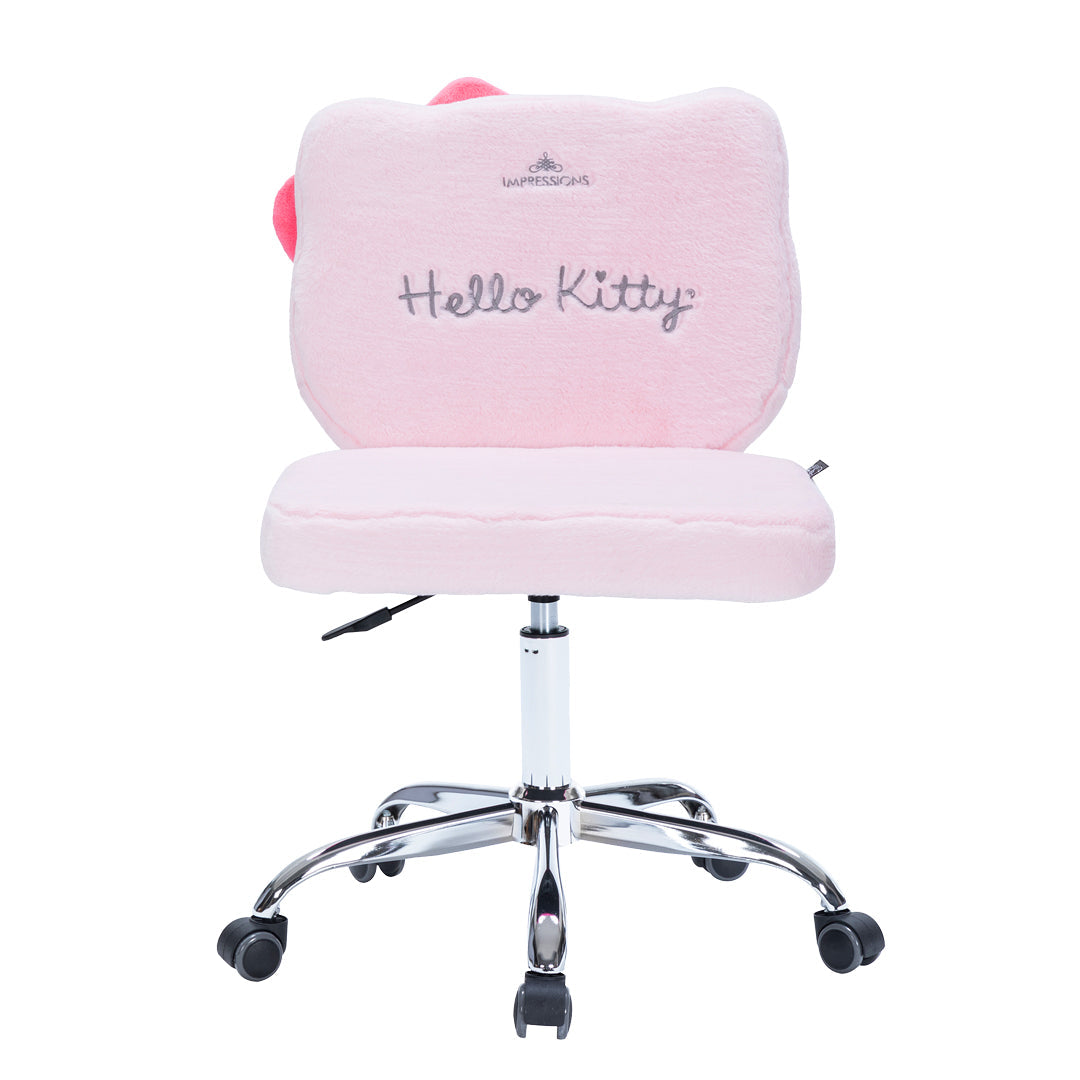 Hello Kitty x Impressions Vanity Teddy Fur Swivel Chair