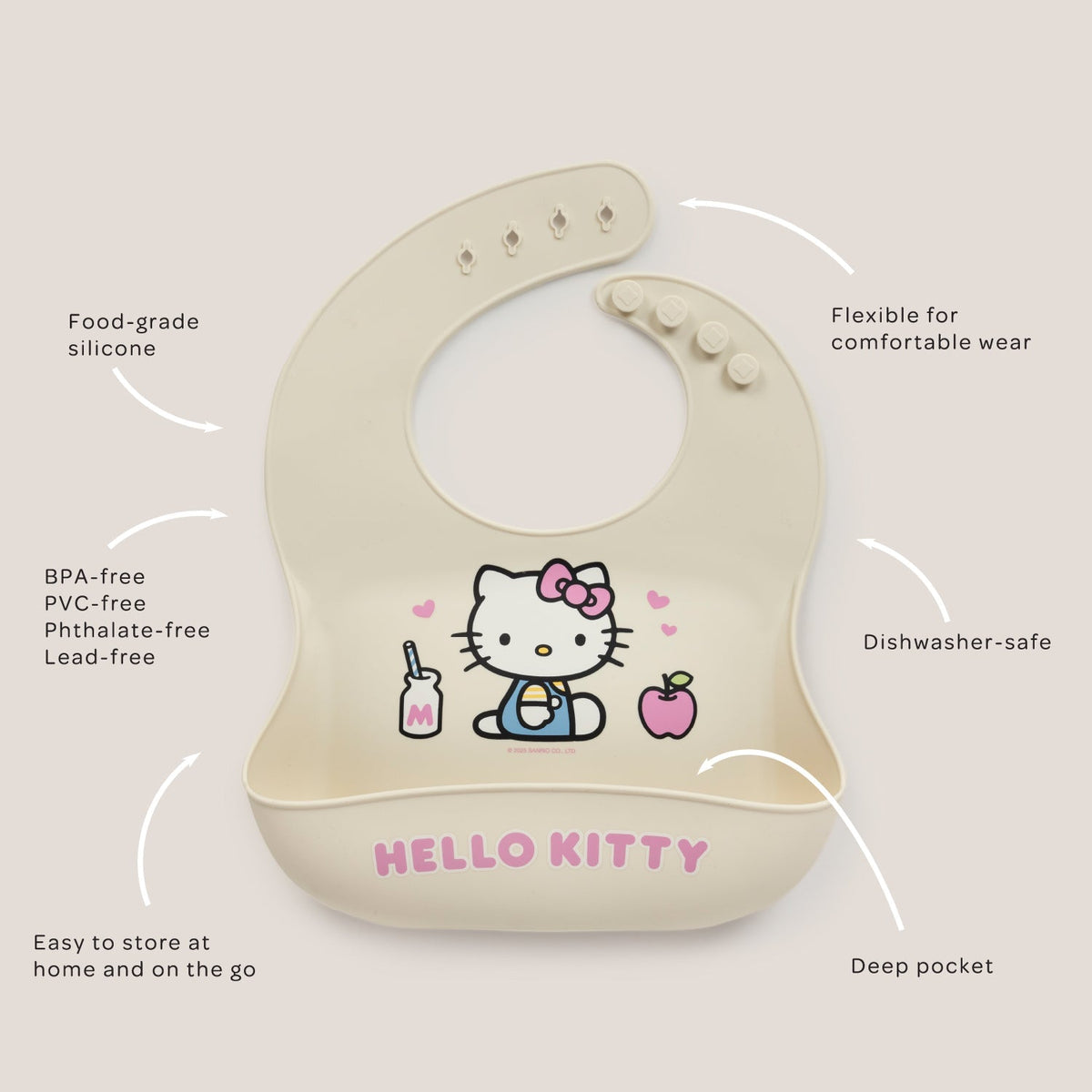 Hello Kitty x JuJuBe Silicone Bib Kids JuJuBe