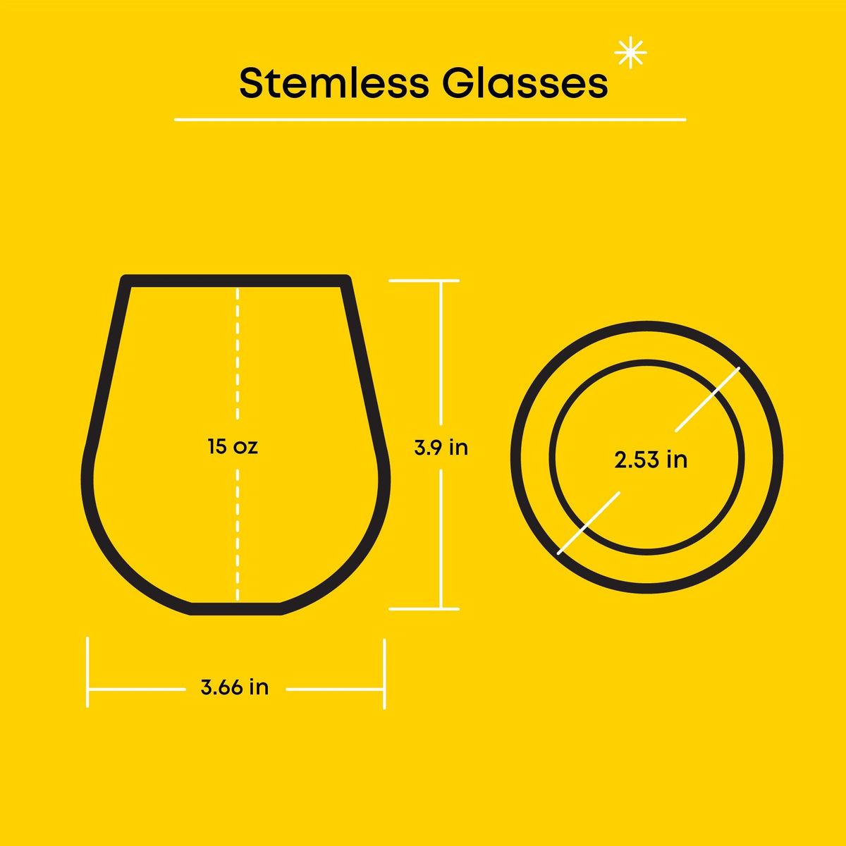 Hello Kitty and Friends Above the Clouds Stemless Glasses (Set of 4) Home Goods JoyJolt