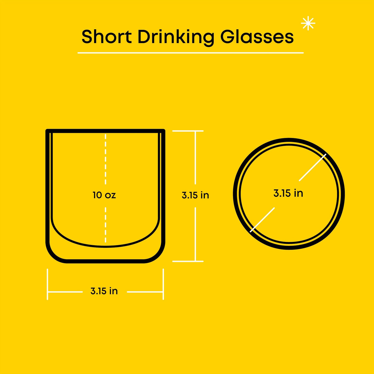 Hello Kitty and Friends Rainbow Short Drinking Glasses (Set of 4) Home Goods JoyJolt