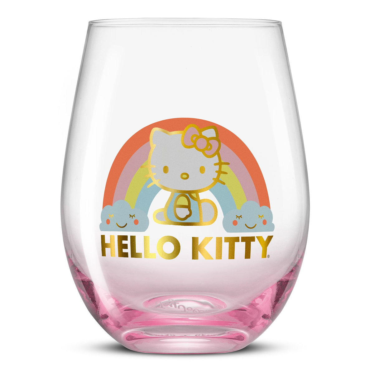 Sanrio Hello Kitty and Friends Rainbows - Tazza di plastica con coperchio resistente alle fuoriuscite e cannuccia riutilizzabile, capacità 680,4 g Sanrio Hello Kitty and Friends Rainbows - Tazza di plastica con coperchio resistente alle fuoriuscite e cannuccia riutilizzabile, capacità 680,4 g
