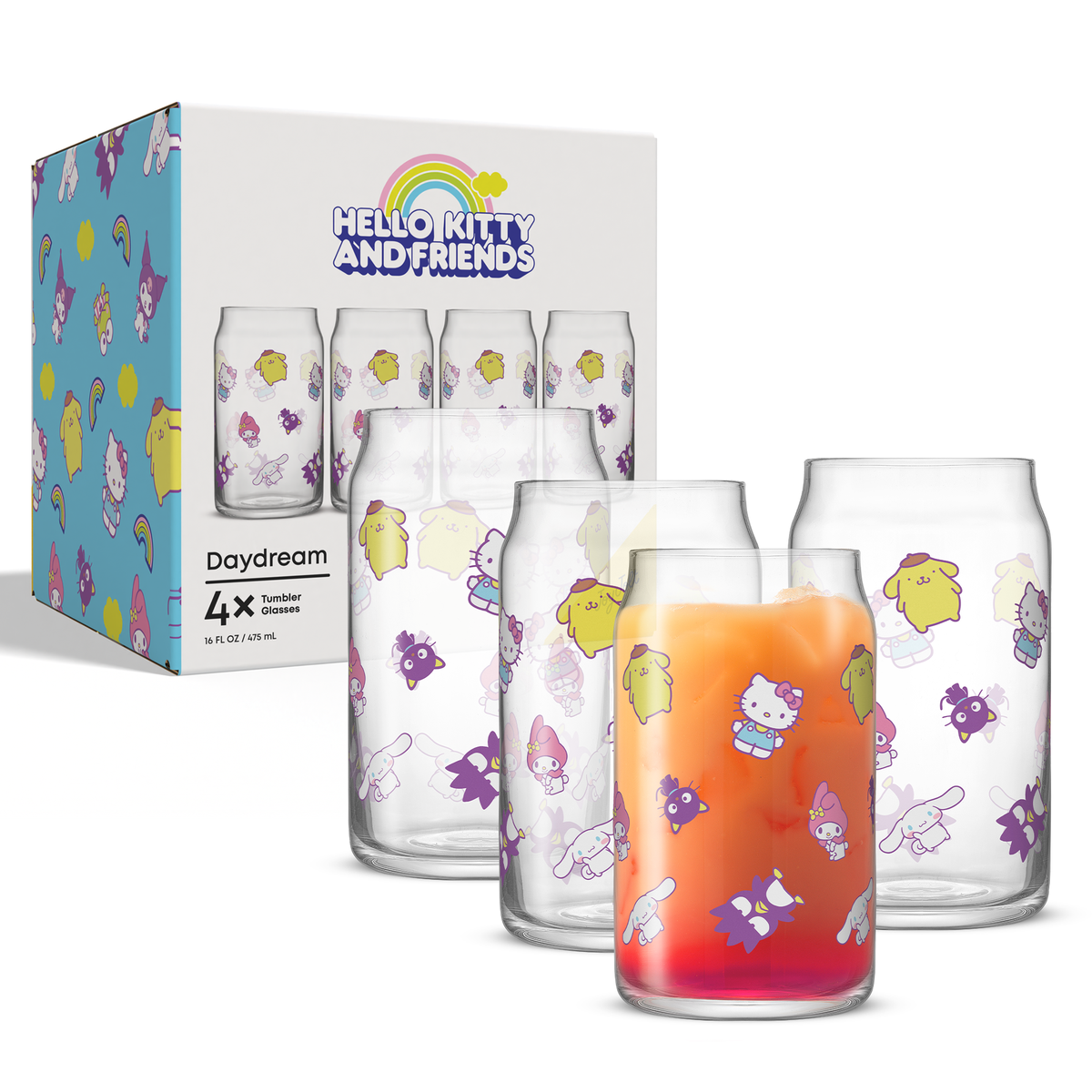 Hello Kitty and Friends Daydream Tumbler Glasses Home Goods JoyJolt