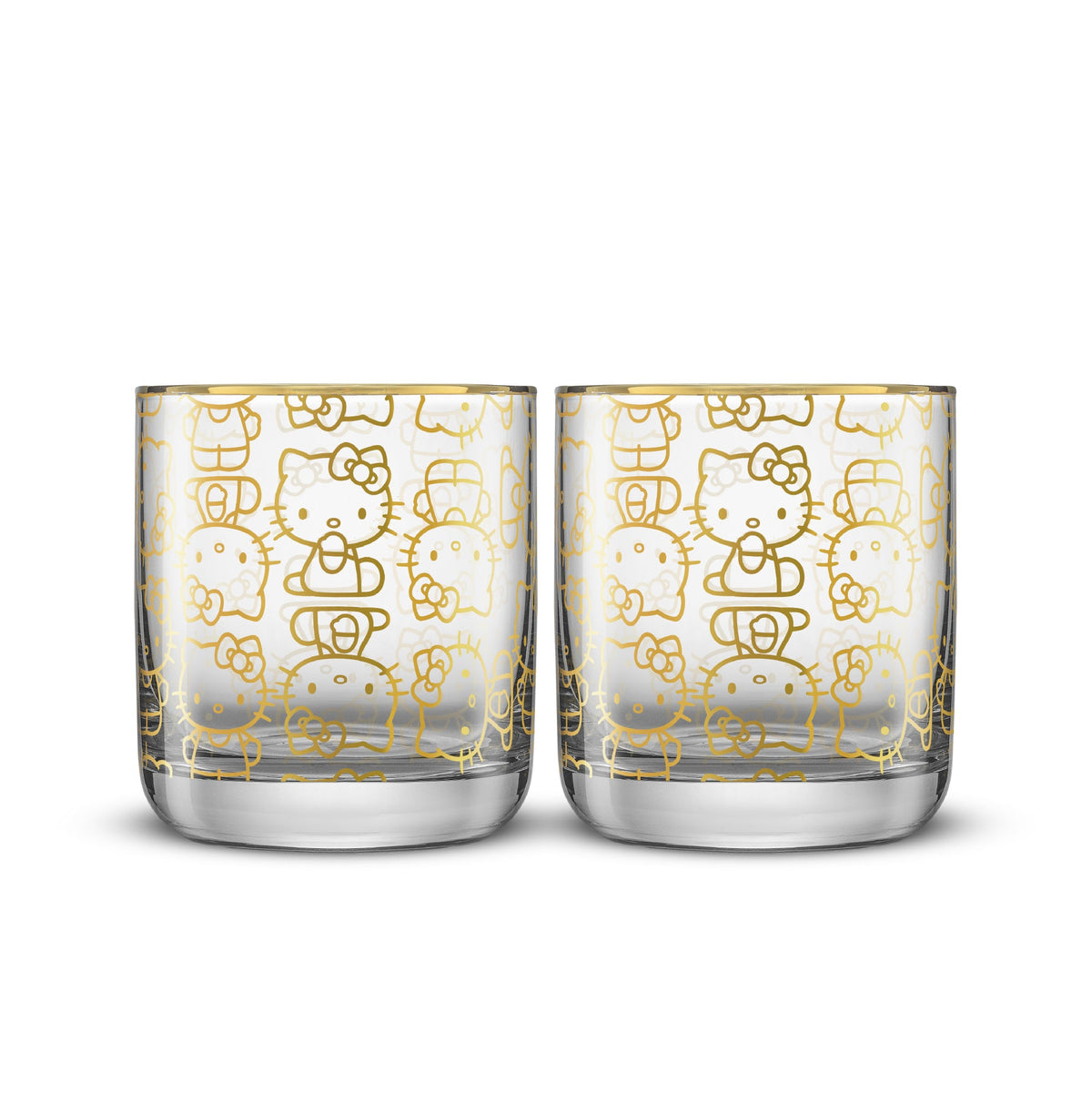 Hello Kitty Charmed Short Drinking Glasses (Set of 2) Home Goods JoyJolt