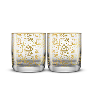 Hello Kitty Charmed Short Drinking Glasses (Set of 2) Home Goods JoyJolt