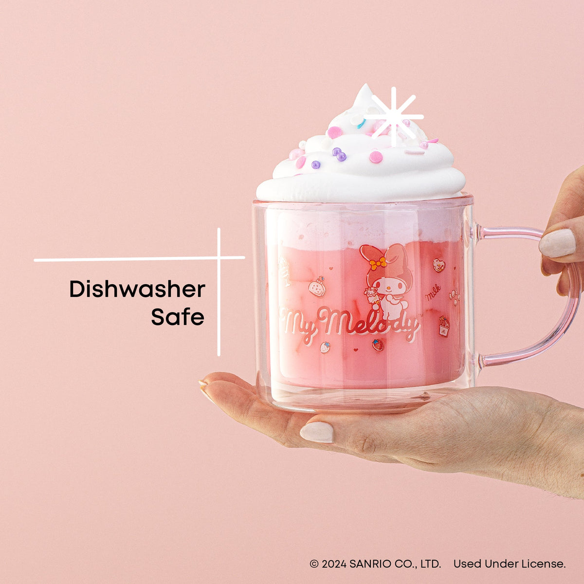 My Melody Double Wall Coffee Mug Home Goods JoyJolt