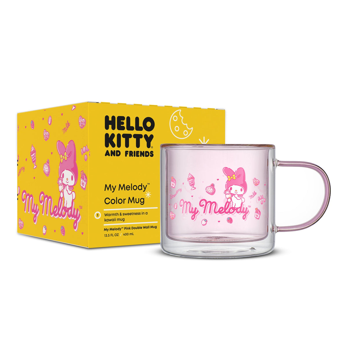 My Melody Double Wall Coffee Mug Home Goods JoyJolt