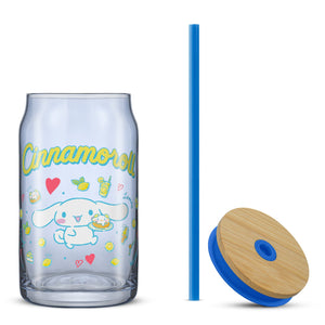 Cinnamoroll Favorite Flavor Lidded Glass Tumbler