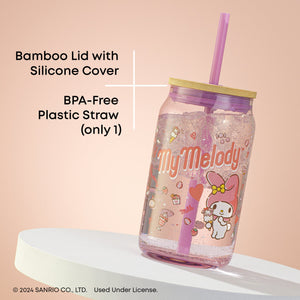 My Melody Favorite Flavor Lidded Glass Tumbler