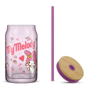 My Melody Favorite Flavor Lidded Glass Tumbler
