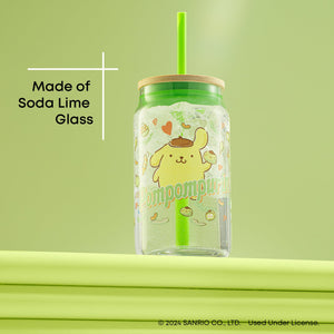 Pompompurin Favorite Flavor Lidded Glass Tumbler