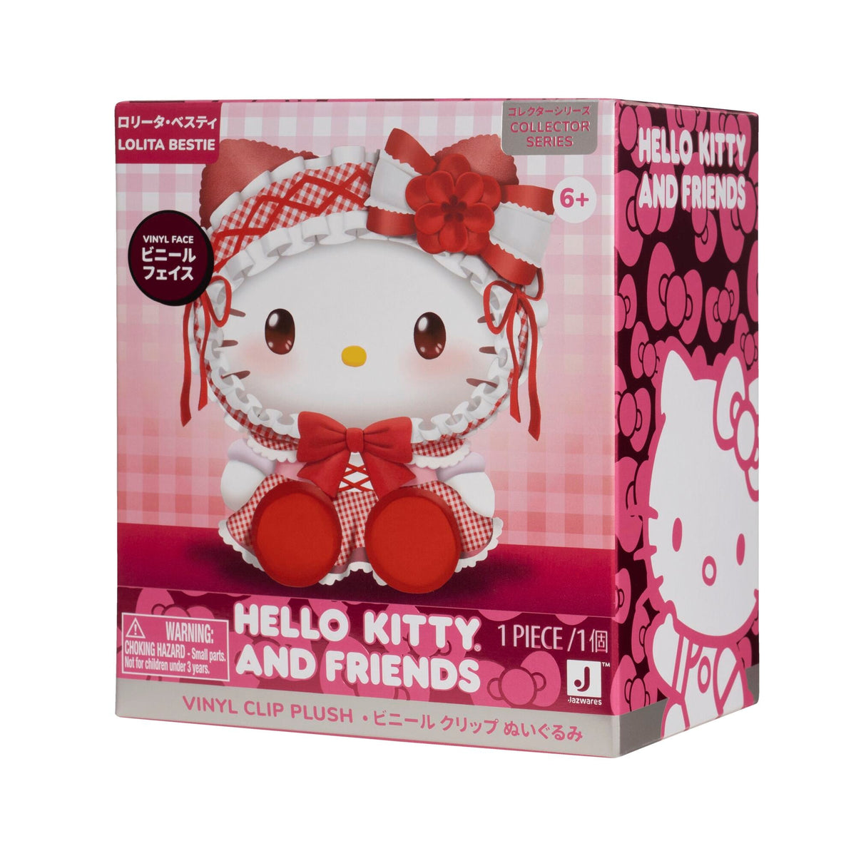 Hello Kitty Vinyl Clip Plush Mascot Keychain (Lolita Bestie) Plush Jazwares