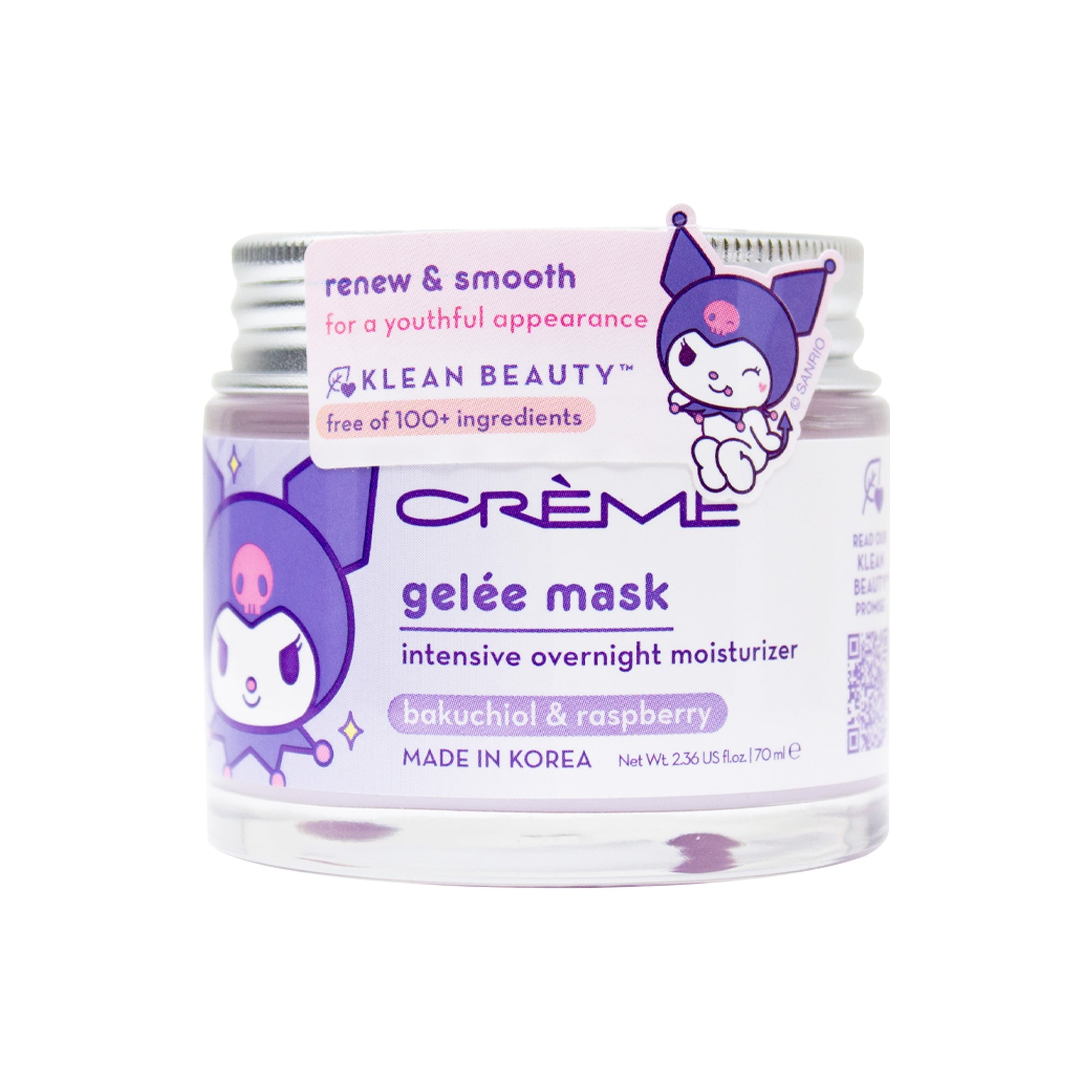 Kuromi x The Crème Shop Klean Beauty Gelée Mask Beauty The Crème Shop   